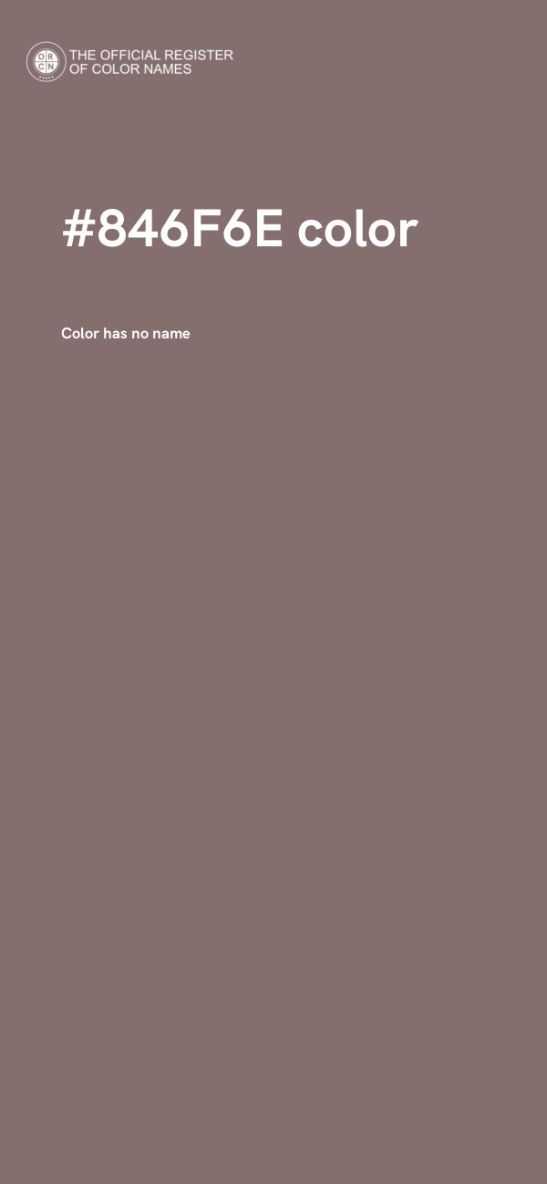 #846F6E color image