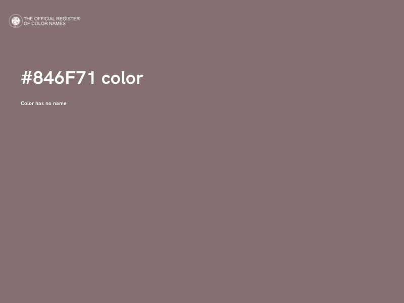 #846F71 color image