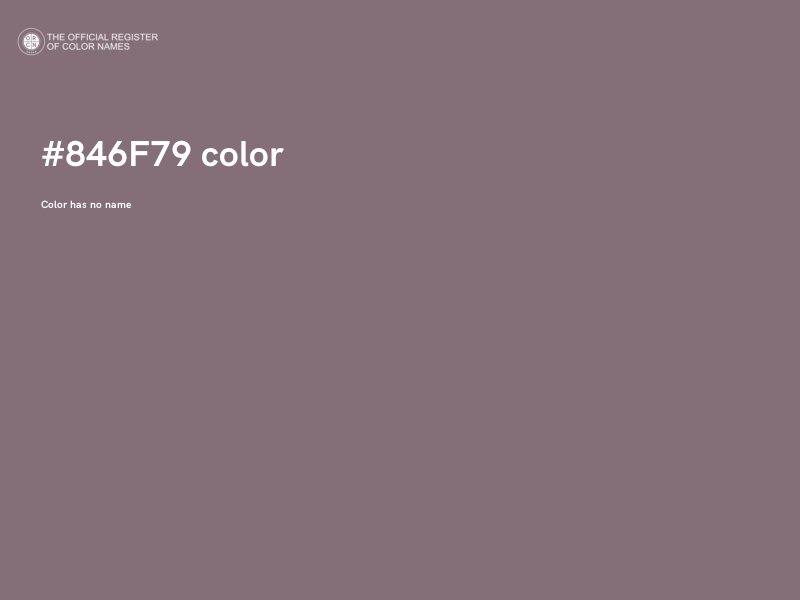 #846F79 color image