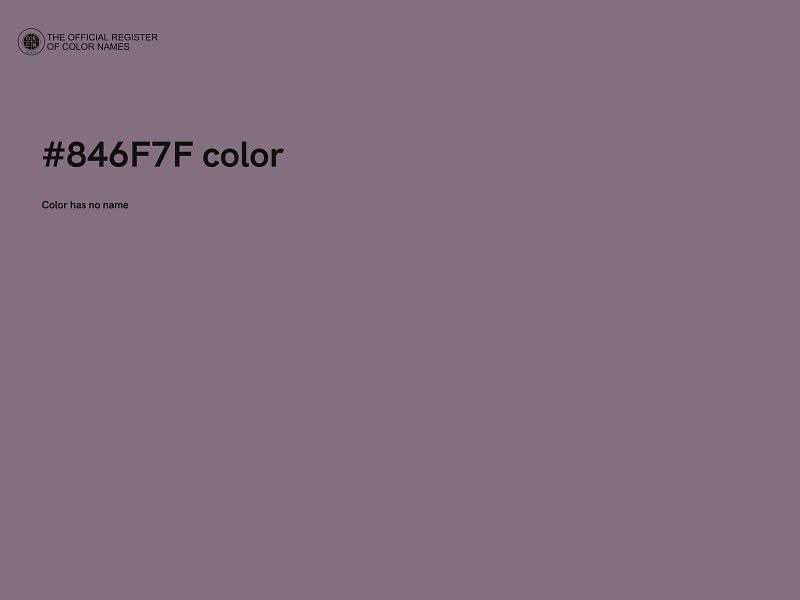 #846F7F color image