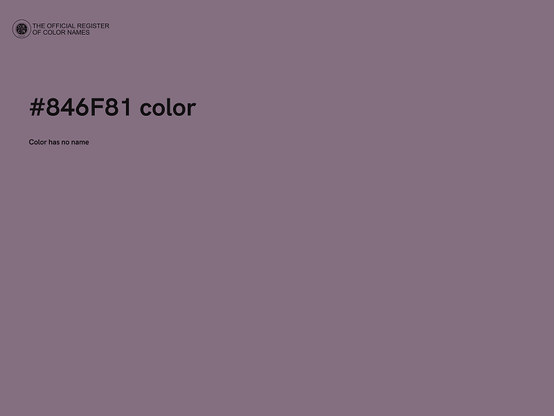 #846F81 color image