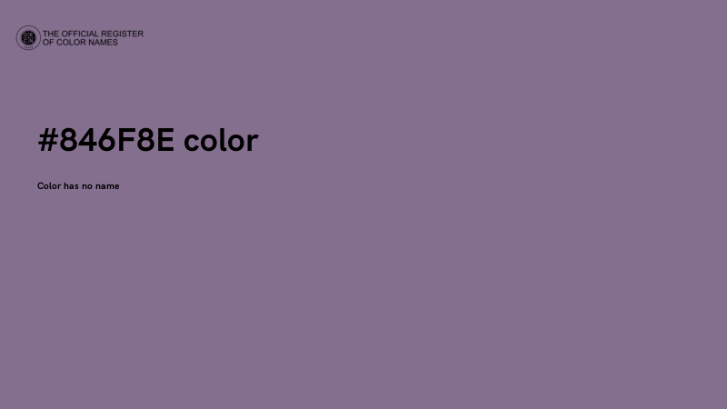 #846F8E color image