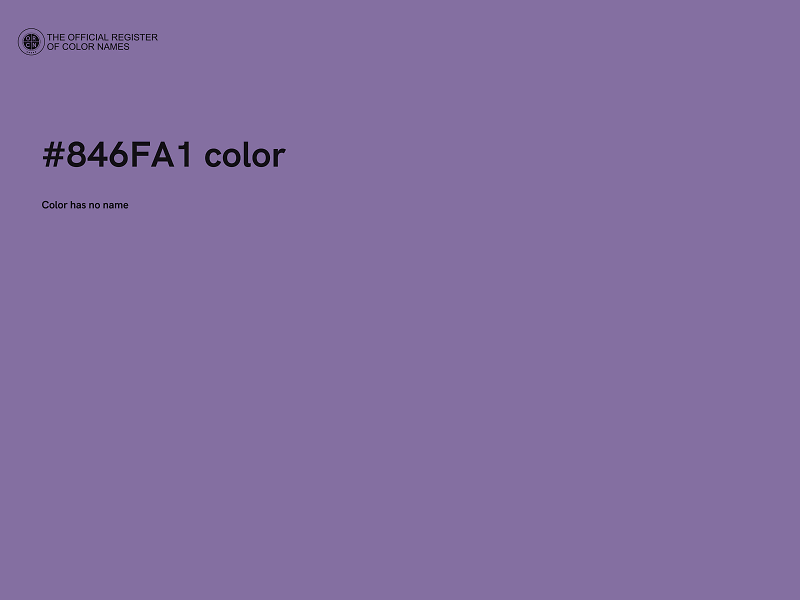 #846FA1 color image