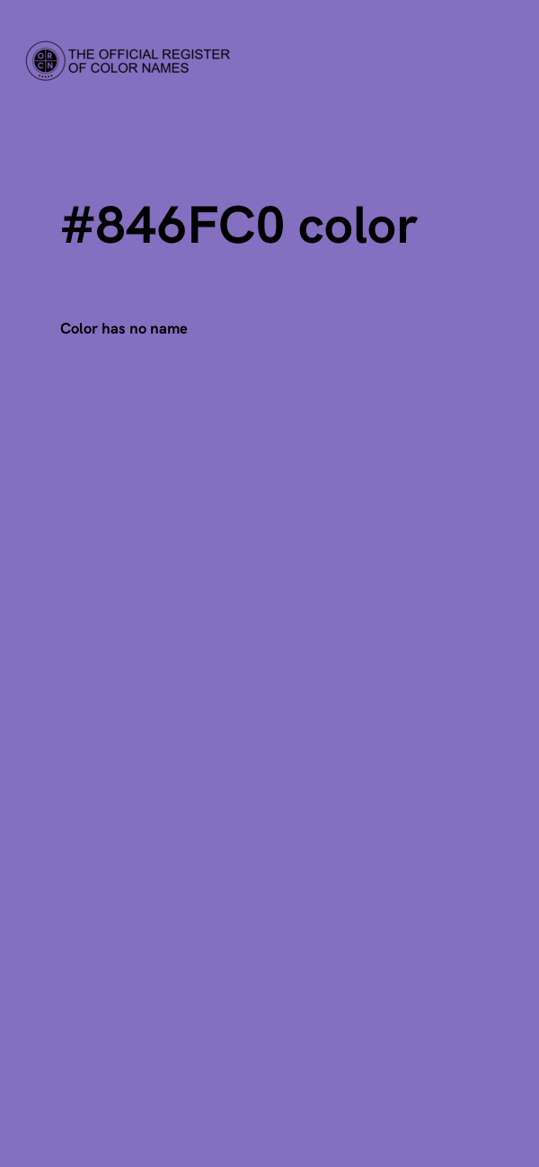 #846FC0 color image