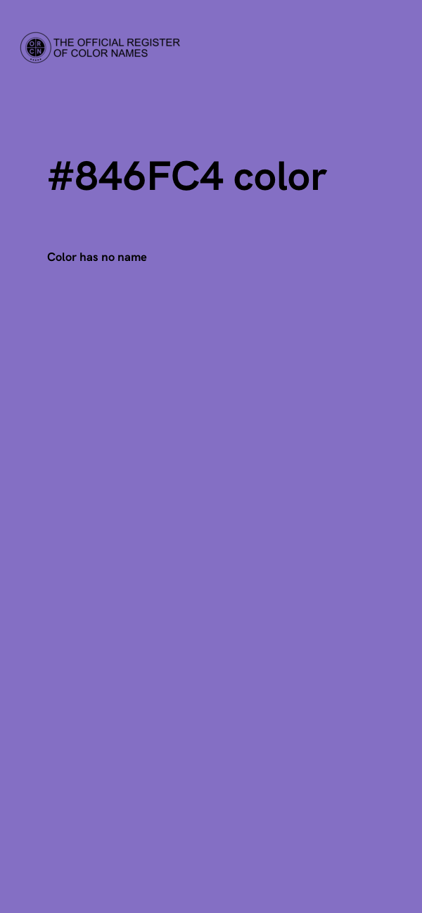#846FC4 color image