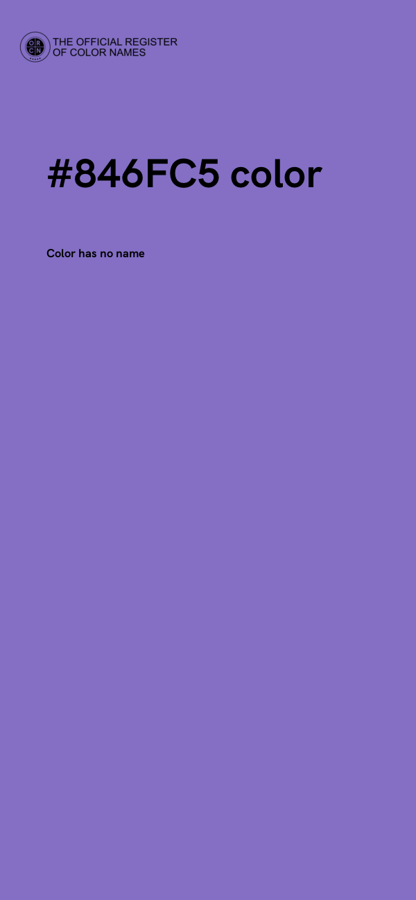 #846FC5 color image