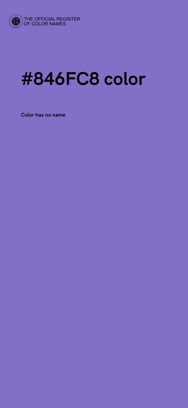 #846FC8 color image