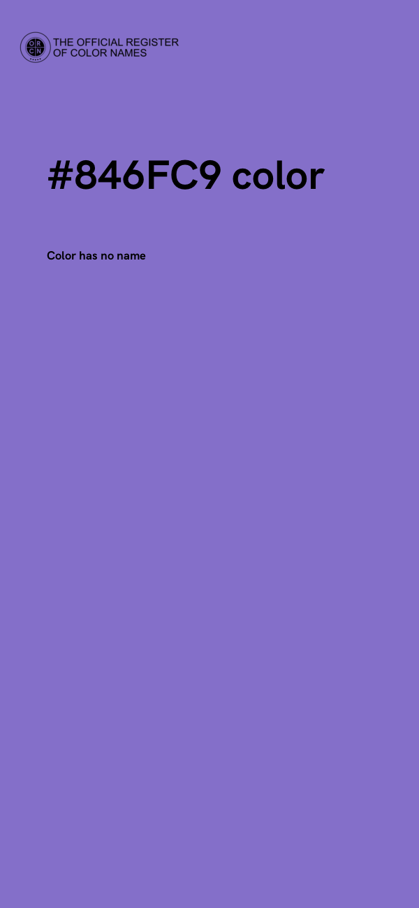 #846FC9 color image
