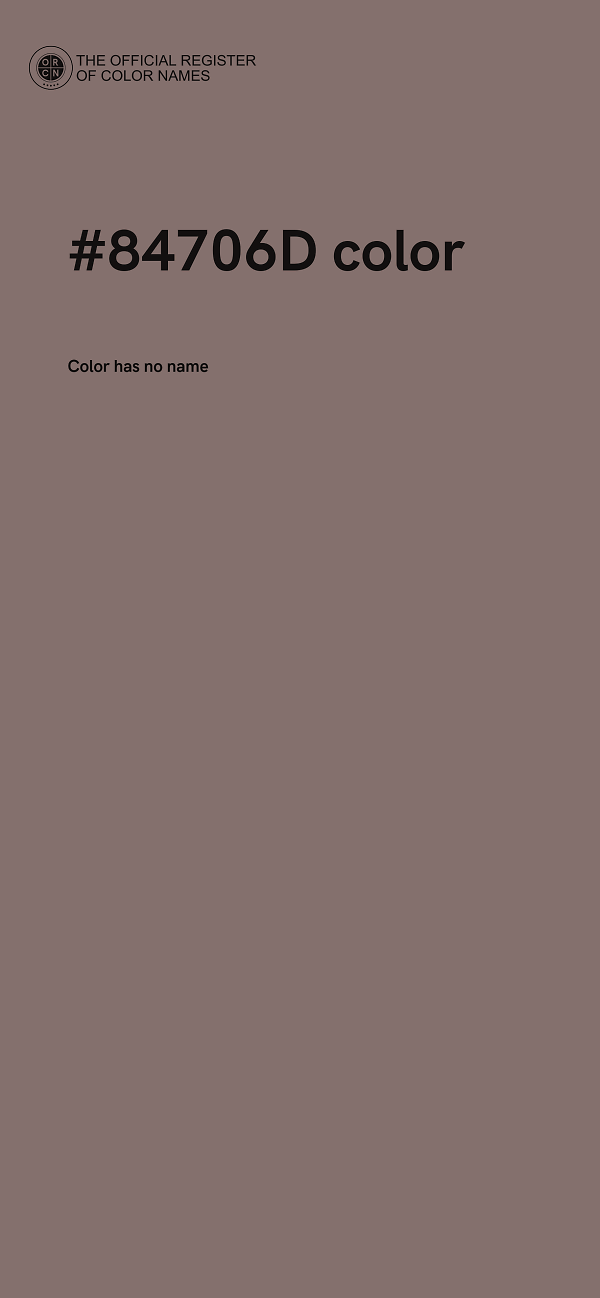 #84706D color image