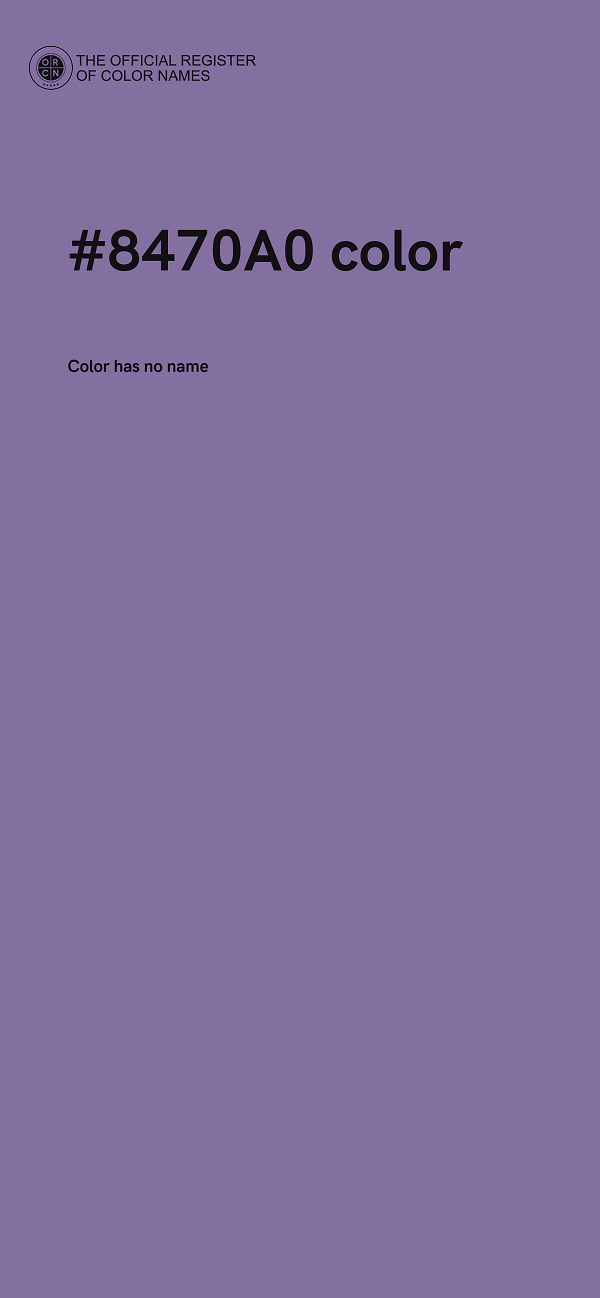 #8470A0 color image