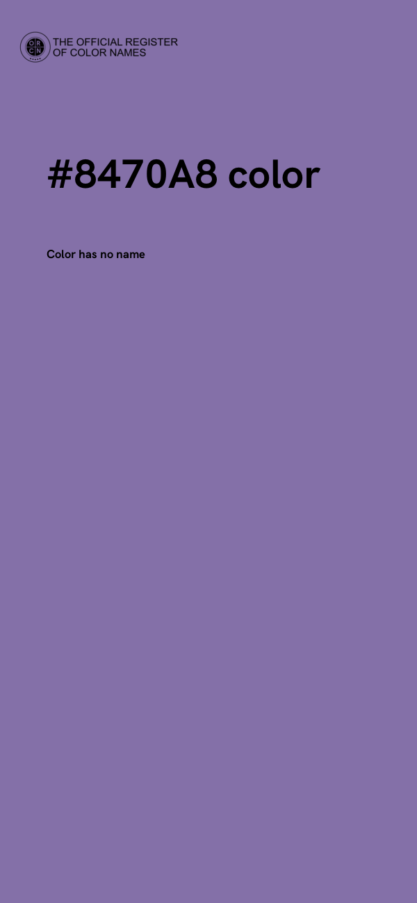 #8470A8 color image