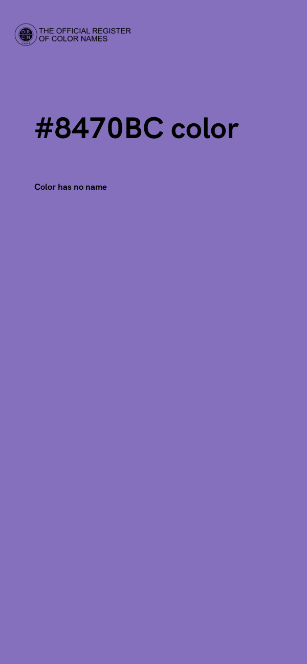 #8470BC color image