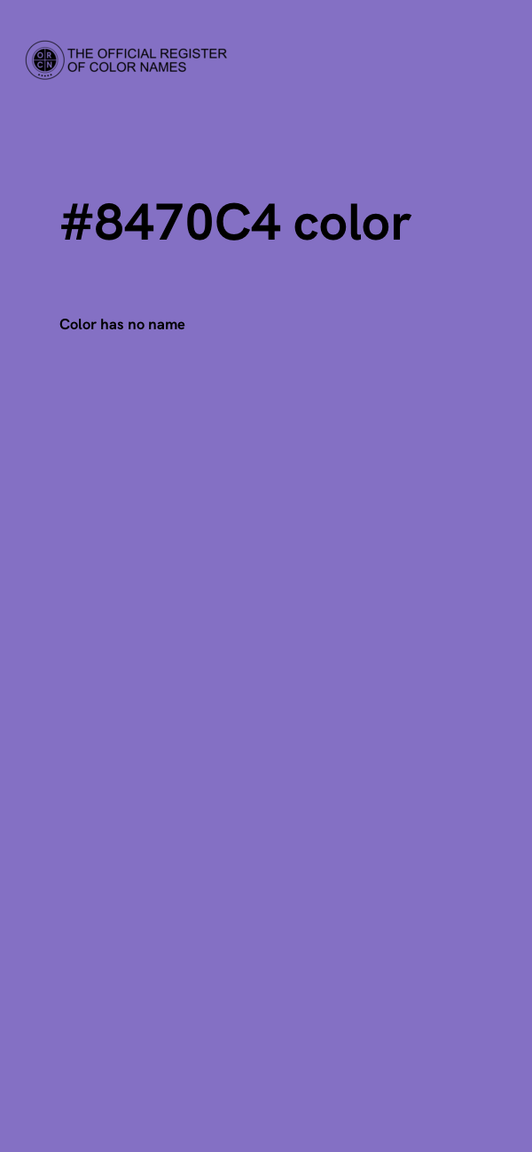 #8470C4 color image