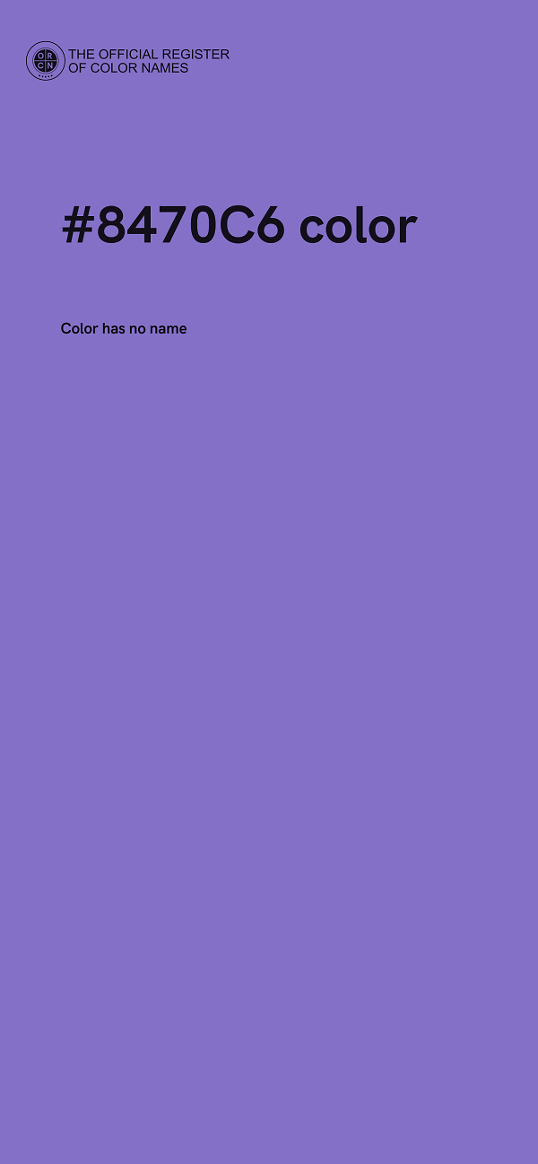 #8470C6 color image