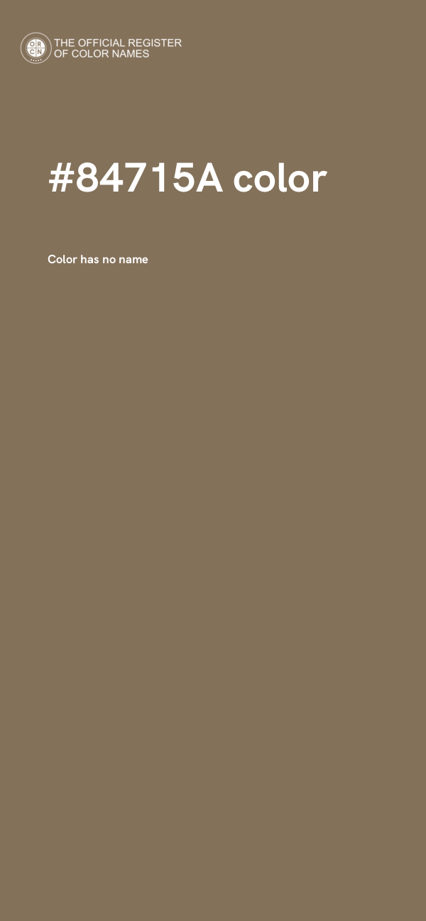 #84715A color image
