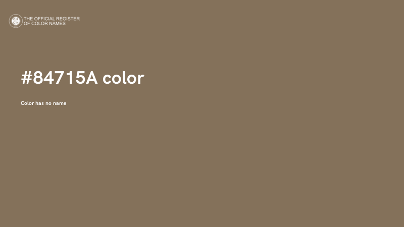 #84715A color image