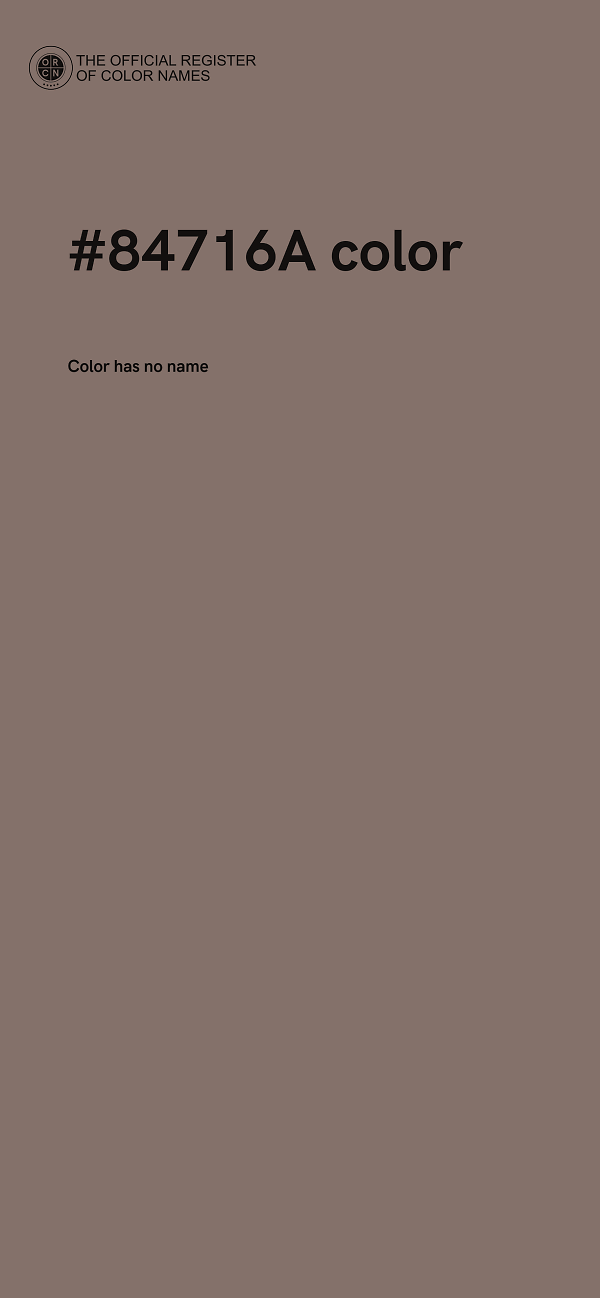 #84716A color image