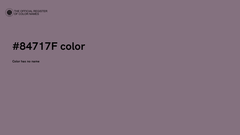 #84717F color image