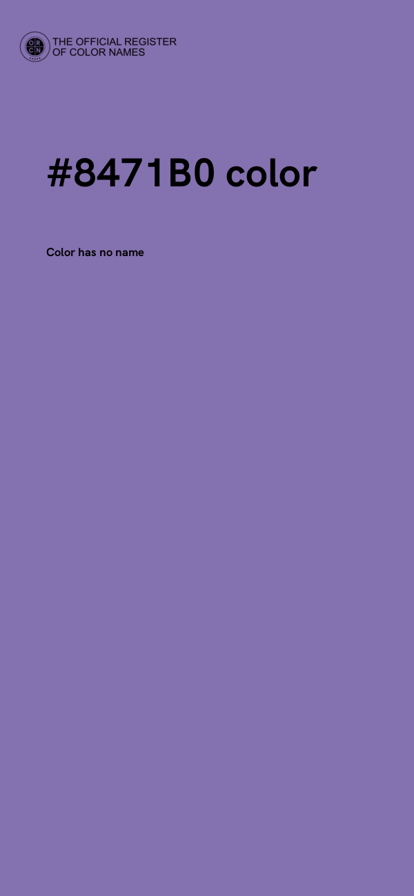 #8471B0 color image