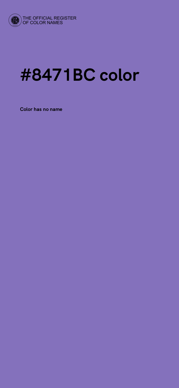 #8471BC color image
