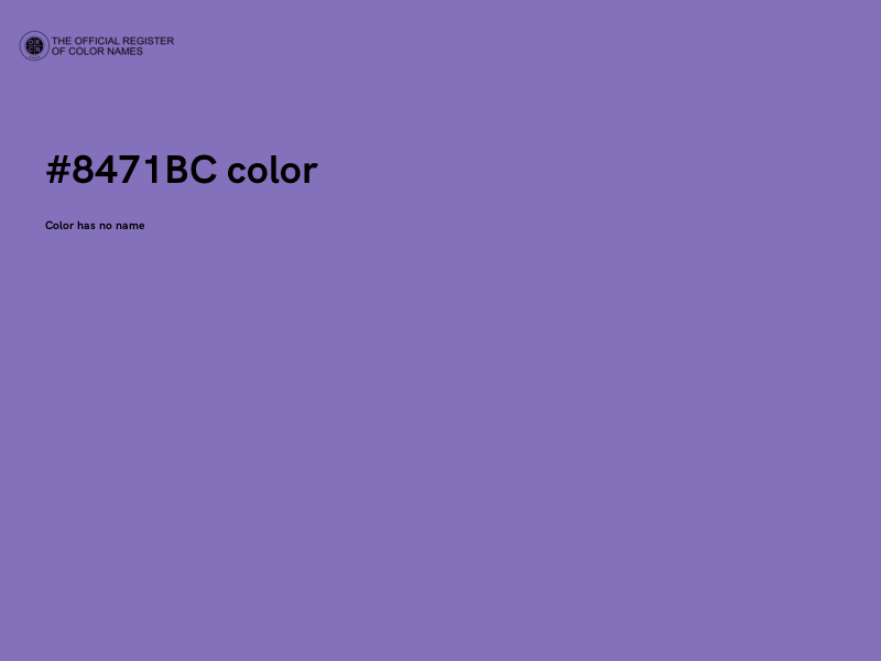 #8471BC color image