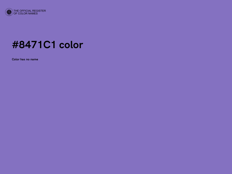 #8471C1 color image
