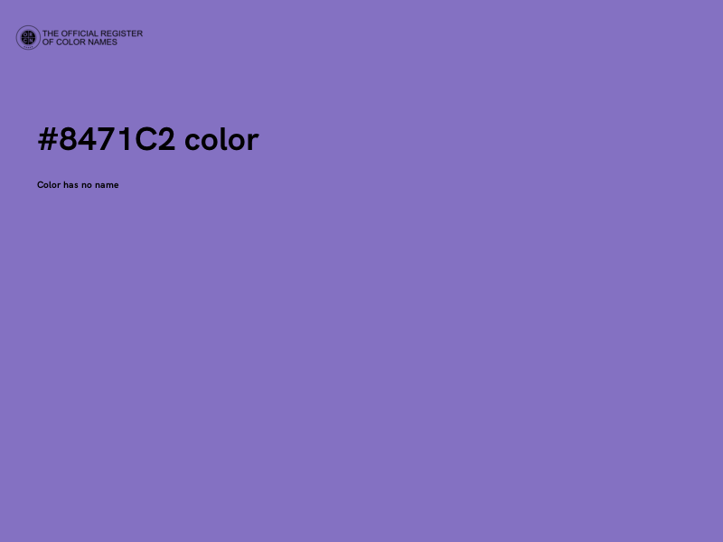 #8471C2 color image