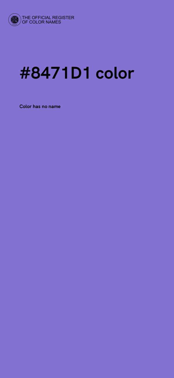 #8471D1 color image