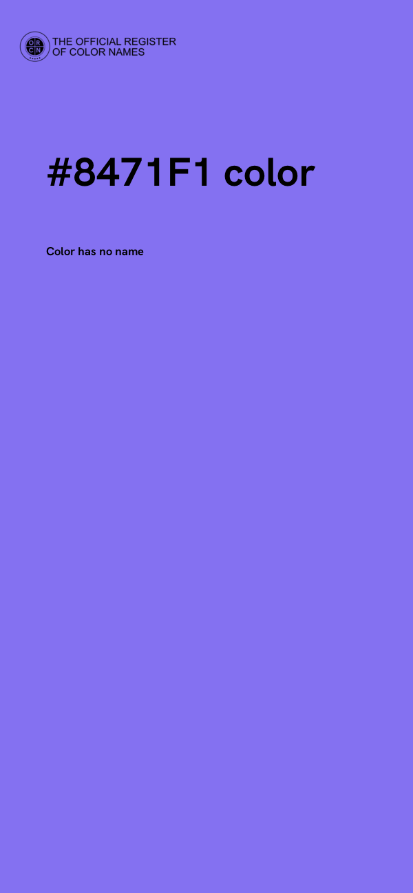 #8471F1 color image