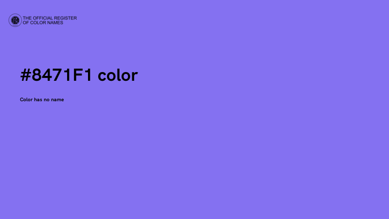 #8471F1 color image