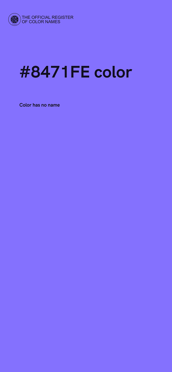 #8471FE color image
