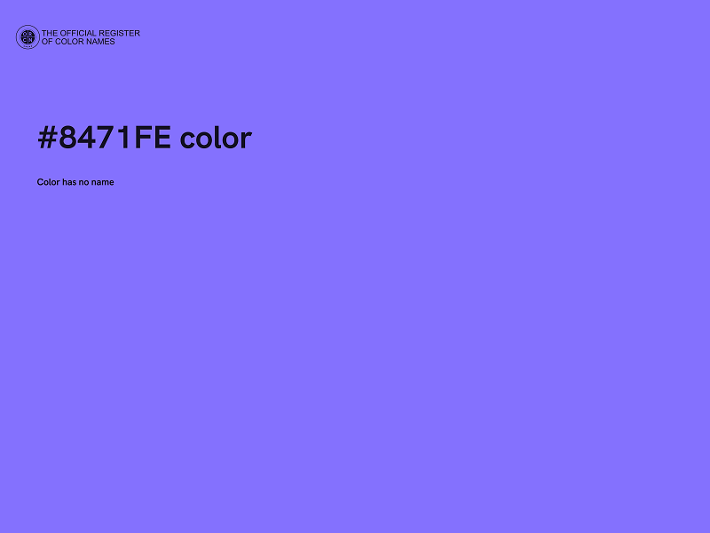 #8471FE color image