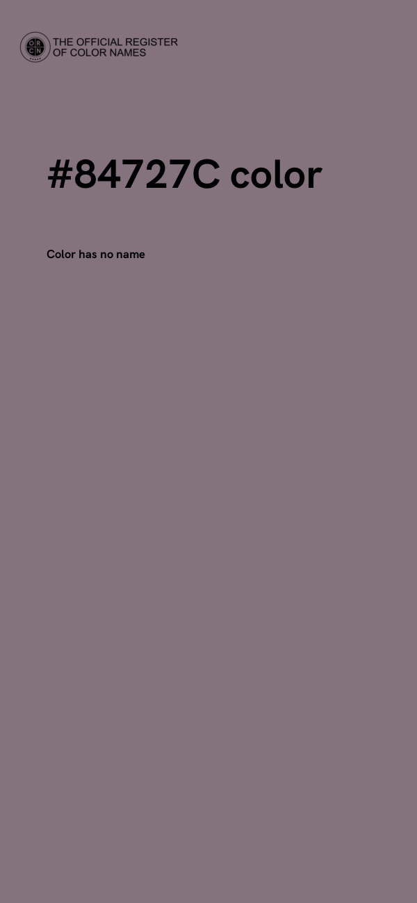 #84727C color image