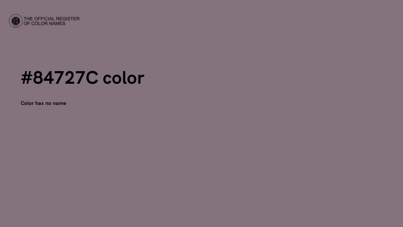 #84727C color image