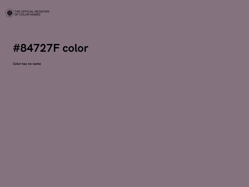 #84727F color image