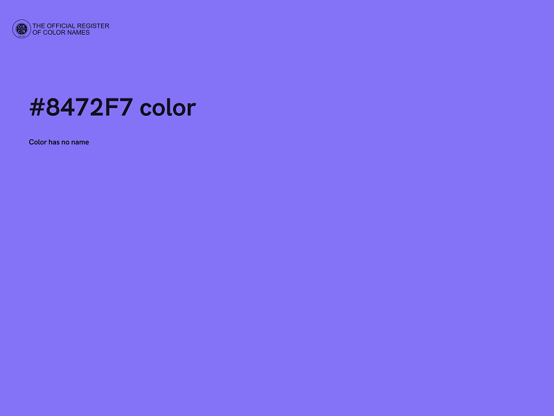 #8472F7 color image