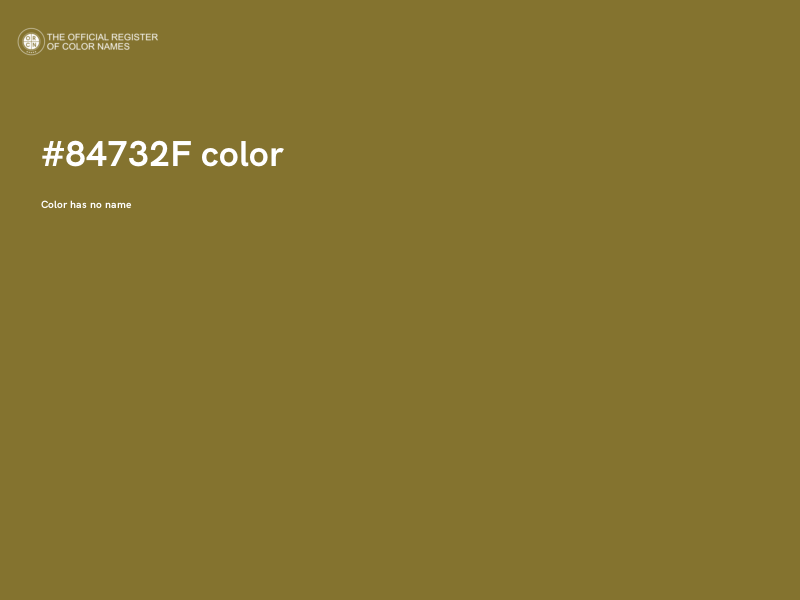 #84732F color image
