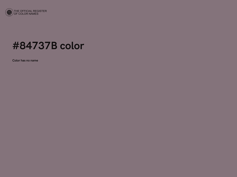 #84737B color image