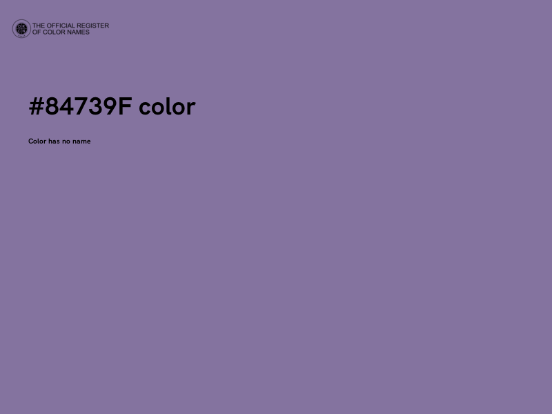 #84739F color image
