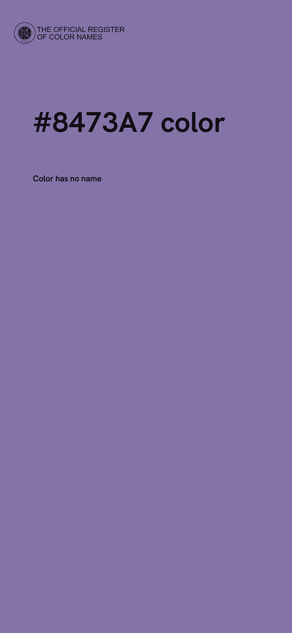 #8473A7 color image