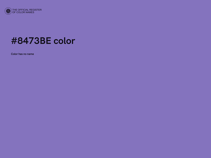 #8473BE color image