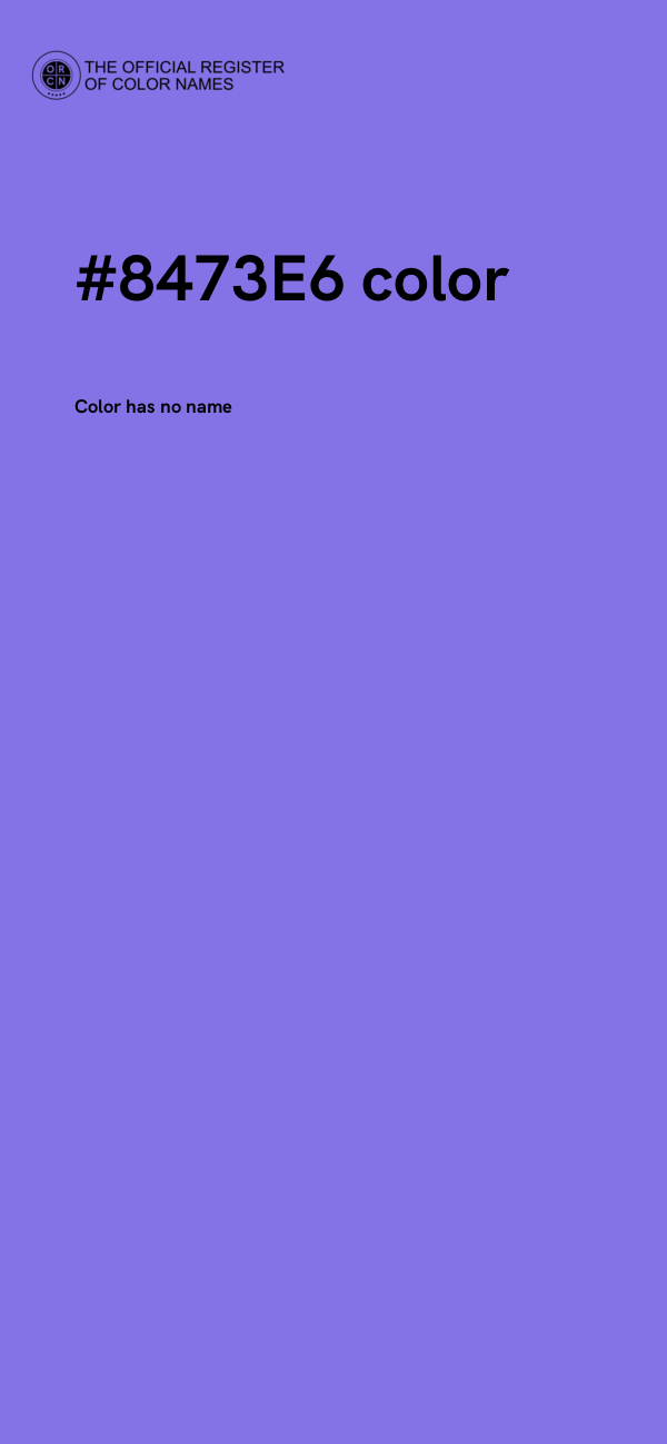 #8473E6 color image