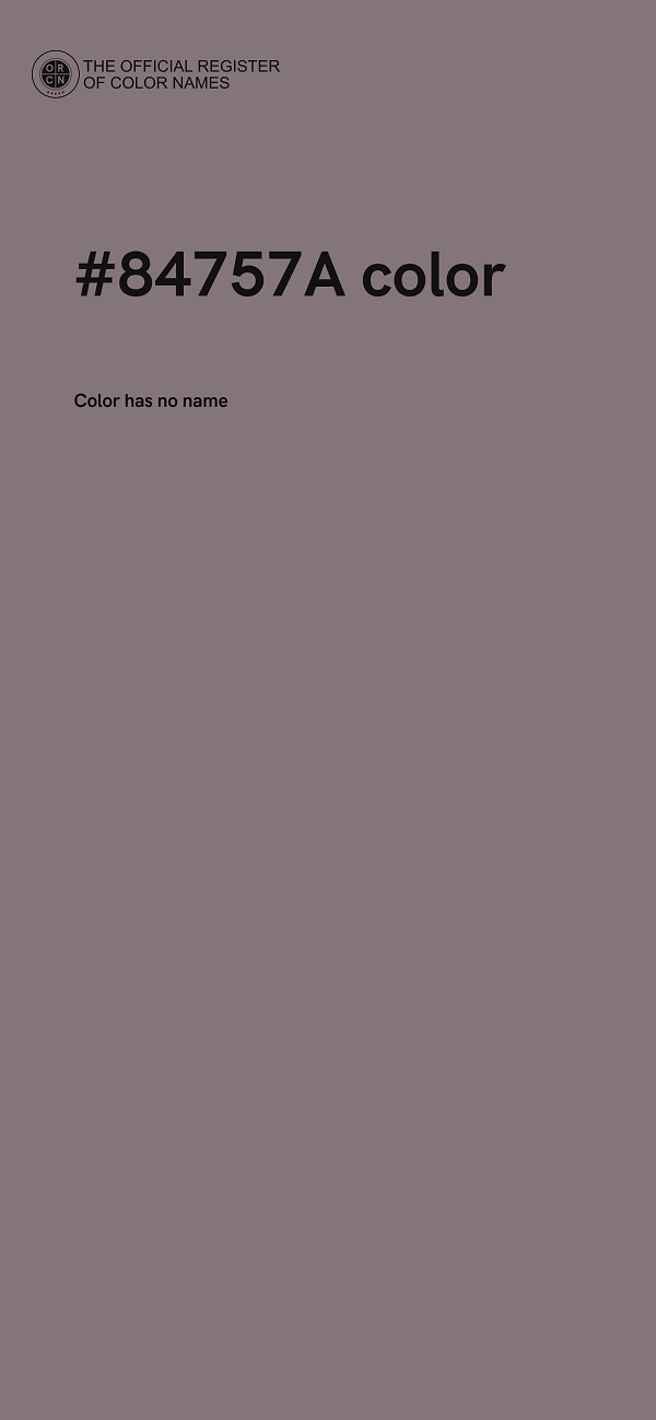 #84757A color image
