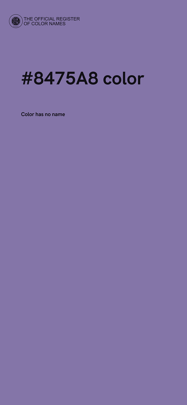 #8475A8 color image
