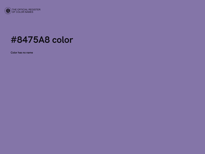 #8475A8 color image