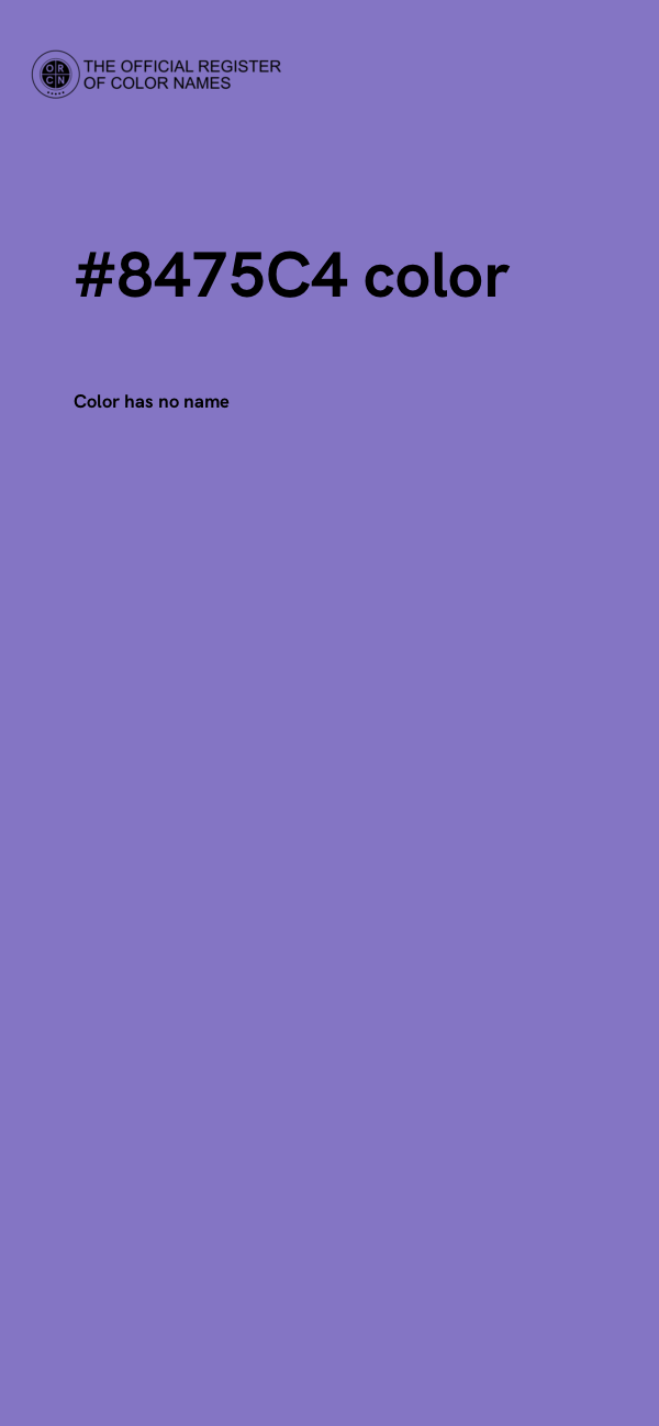 #8475C4 color image