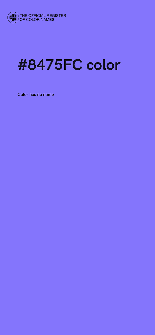#8475FC color image