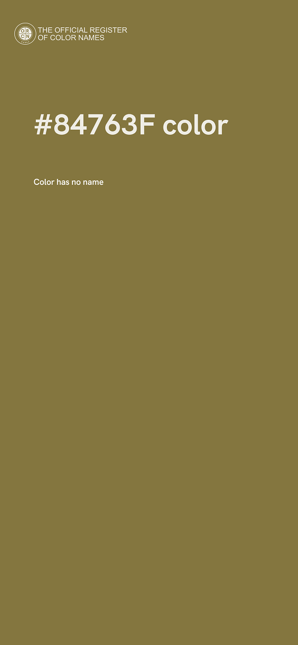 #84763F color image