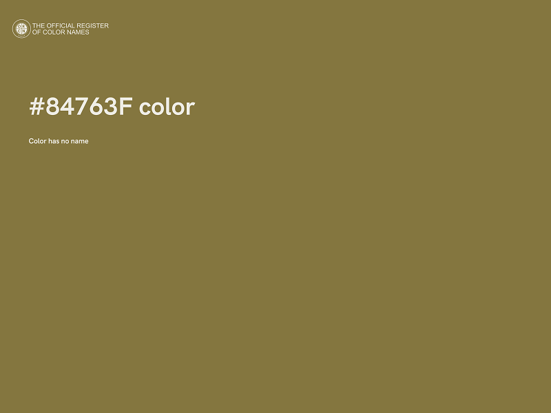 #84763F color image