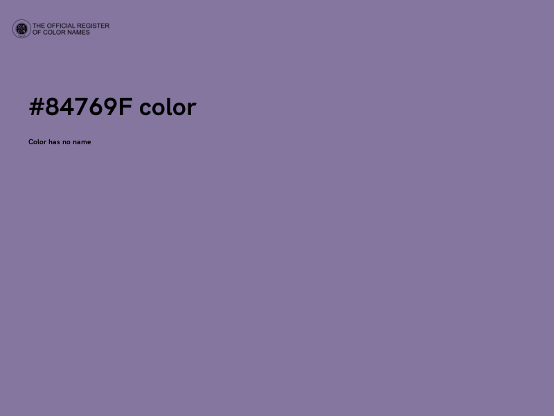#84769F color image